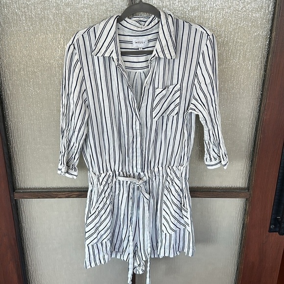 Milly ADD TO HEARTS
Striped Charlie Romper size large - Picture 8 of 12
